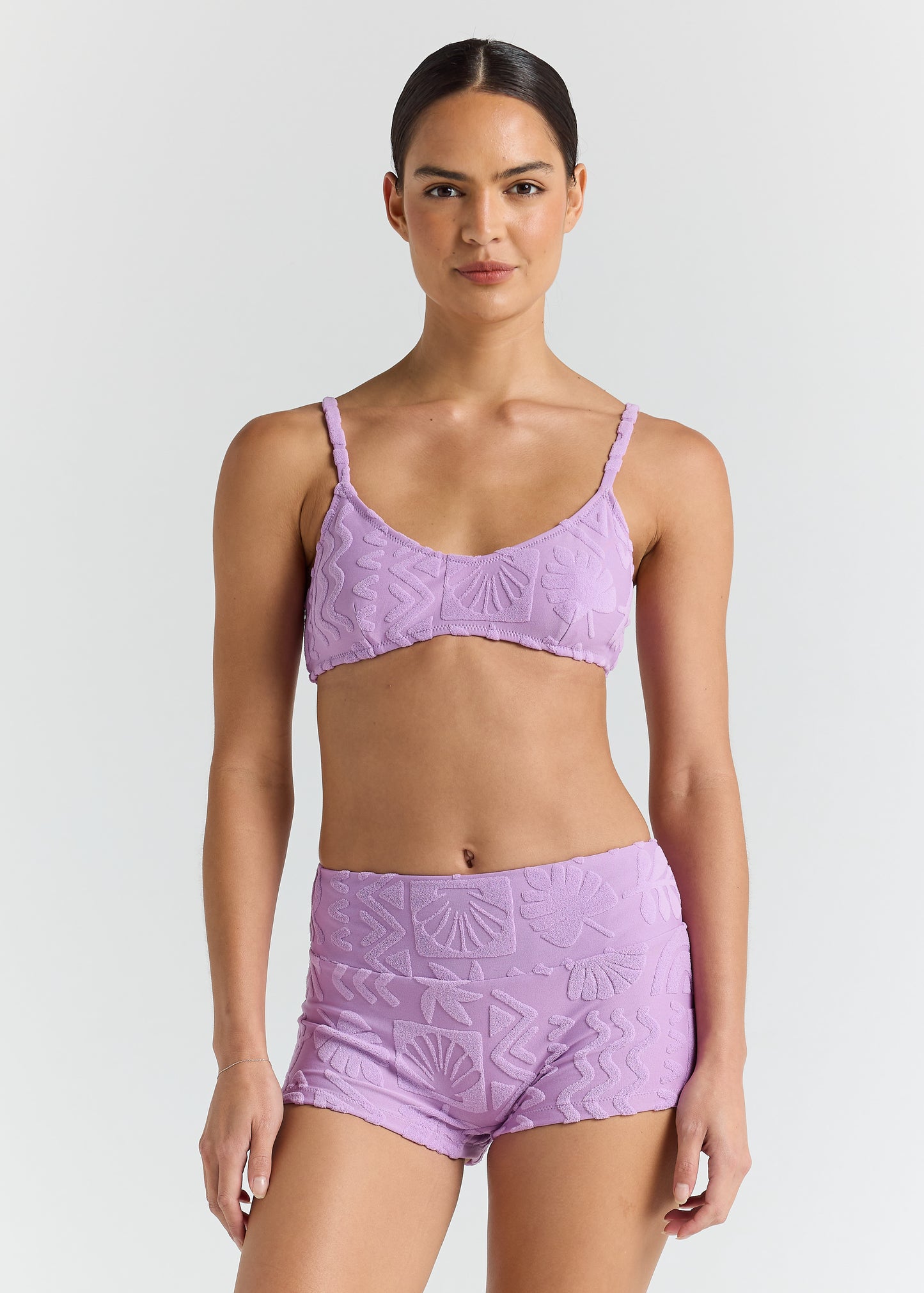 Mai Tai Scoop Bralette Bikini Top - Lilac