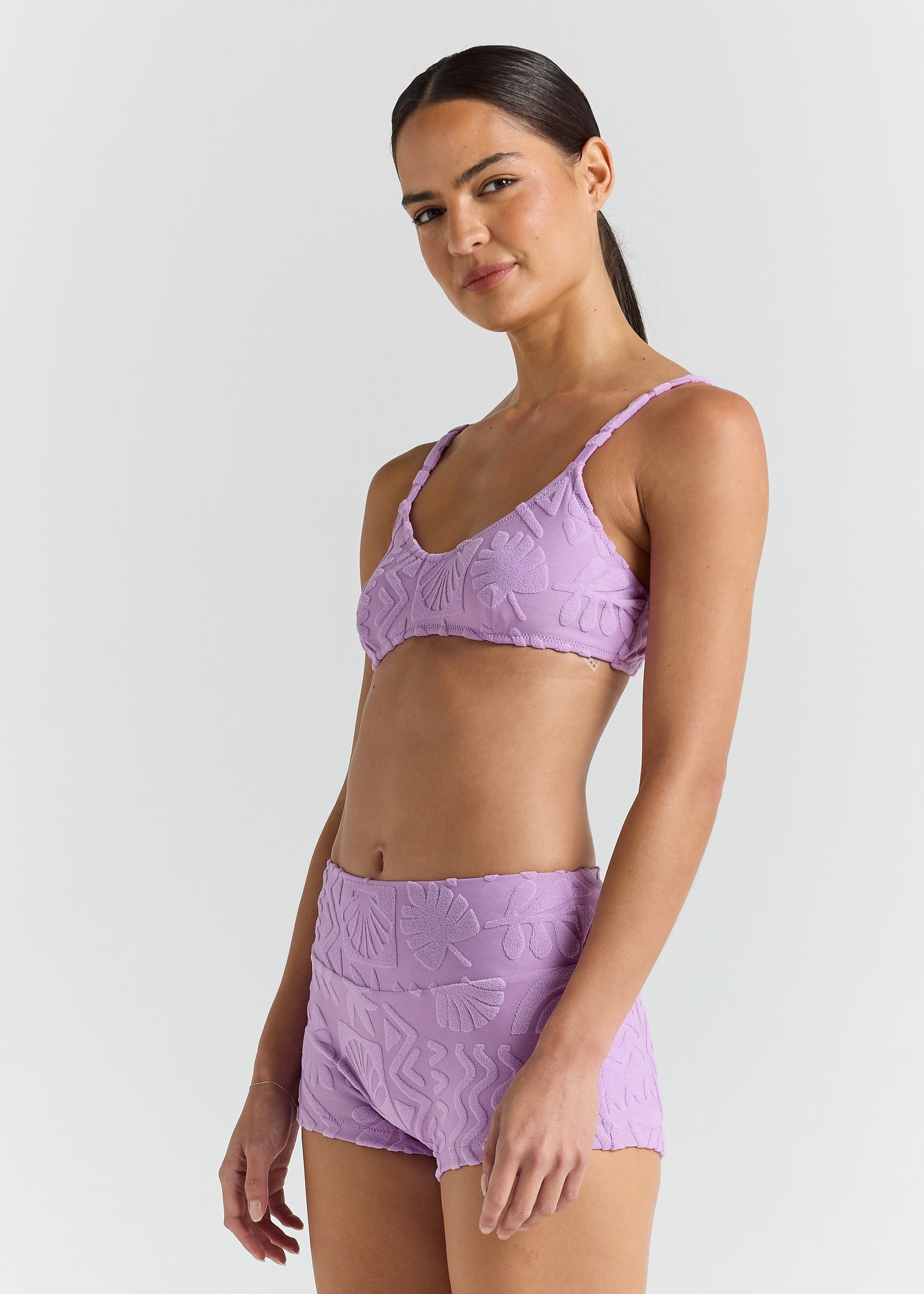 Mai Tai Scoop Bralette Bikini Top - Lilac