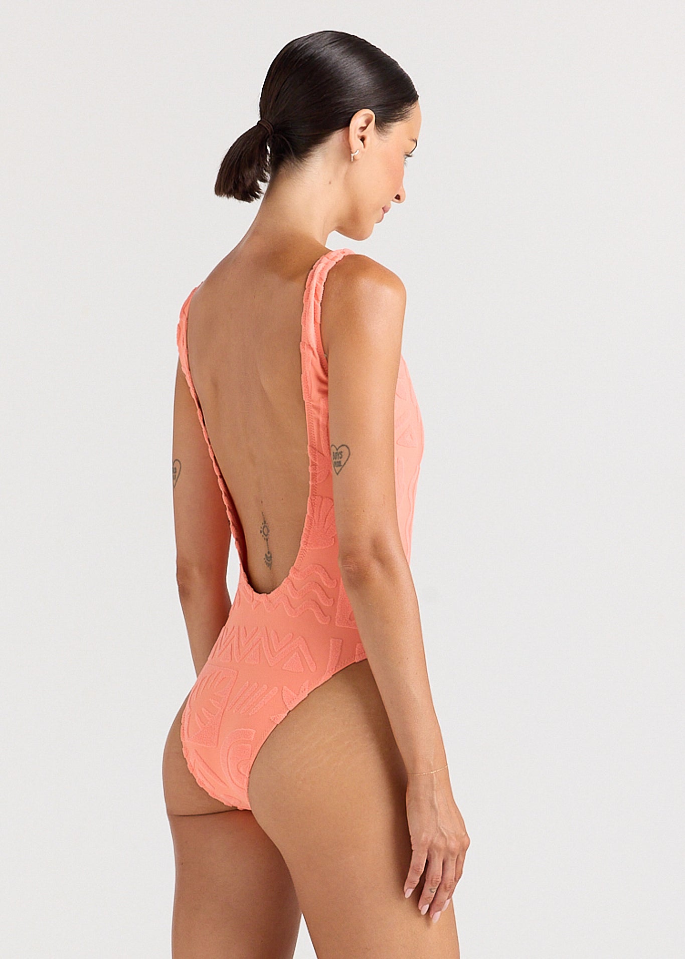 Mai Tai Scoop One Piece Swimsuit - Coral
