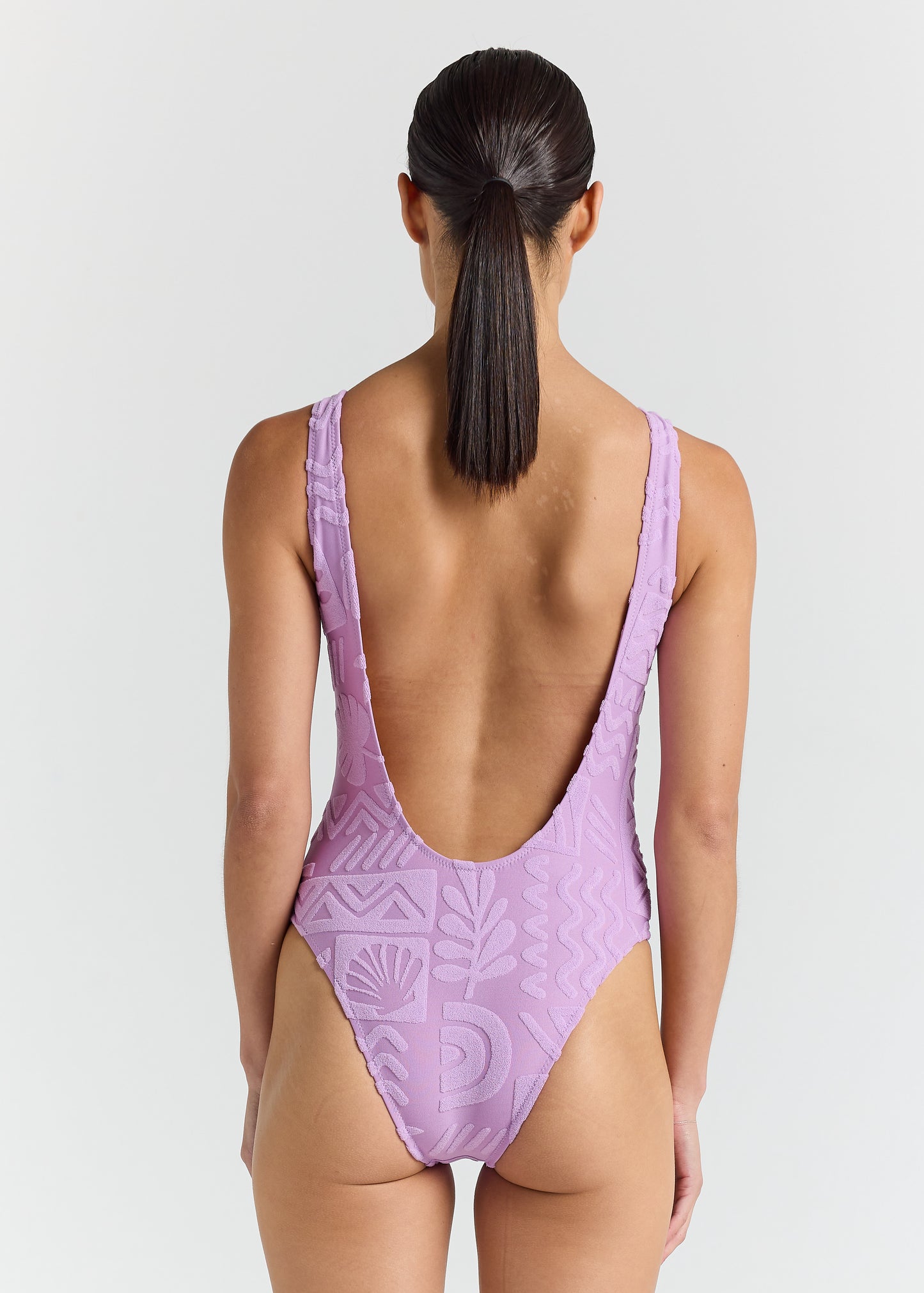Mai Tai Scoop One Piece Swimsuit - Lilac