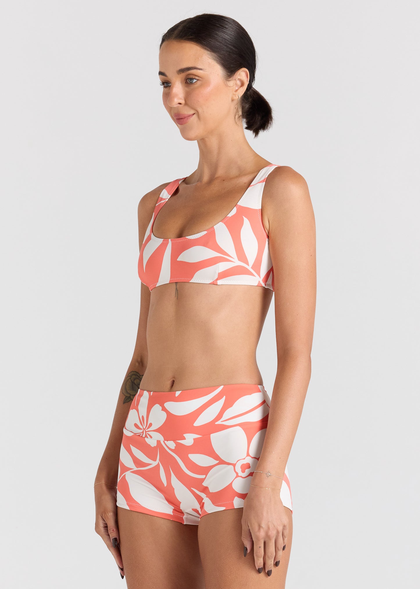 Mare Crop Bikini Top - Tangelo