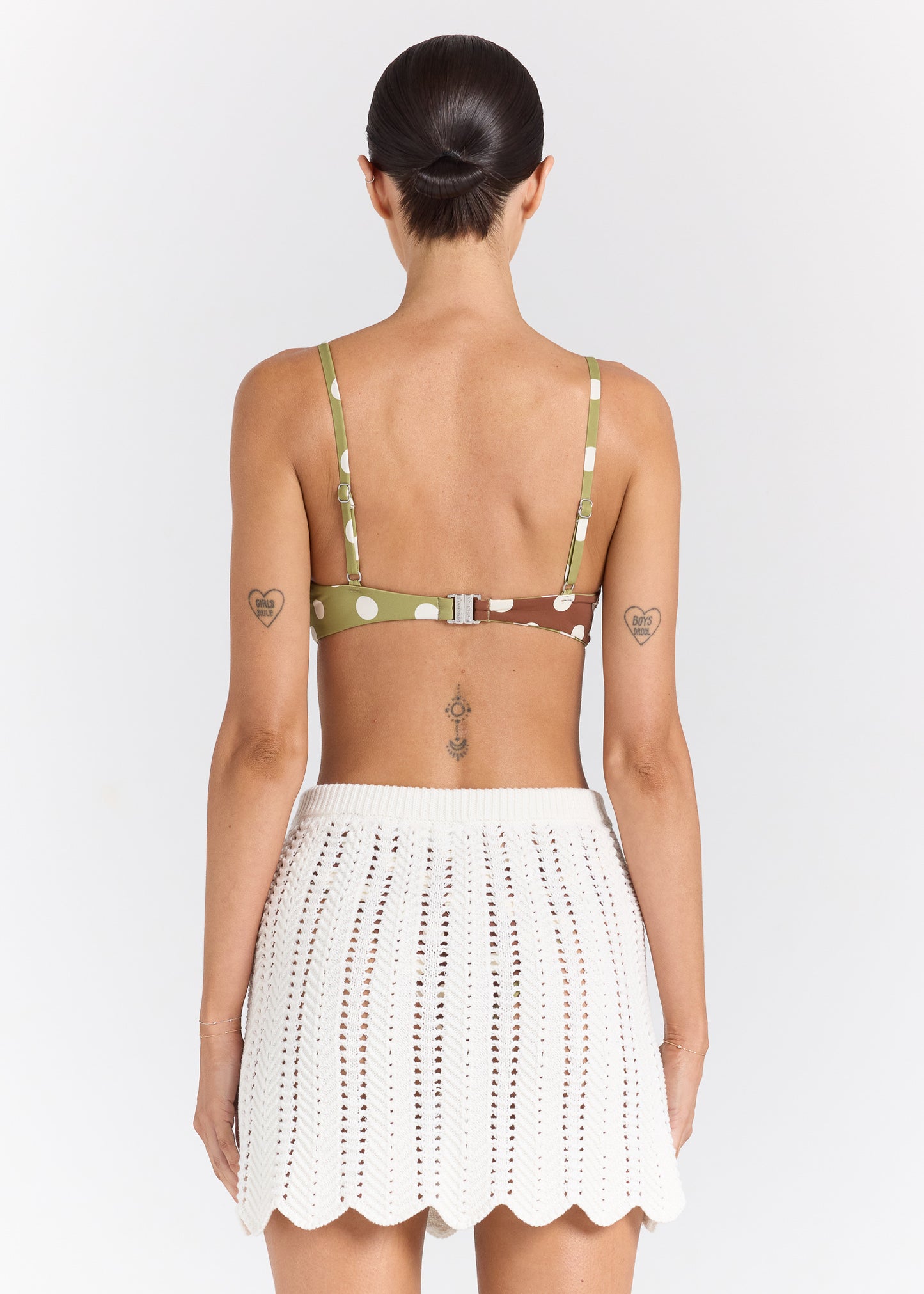Maya Crochet Knit Mini Skirt - Vanilla