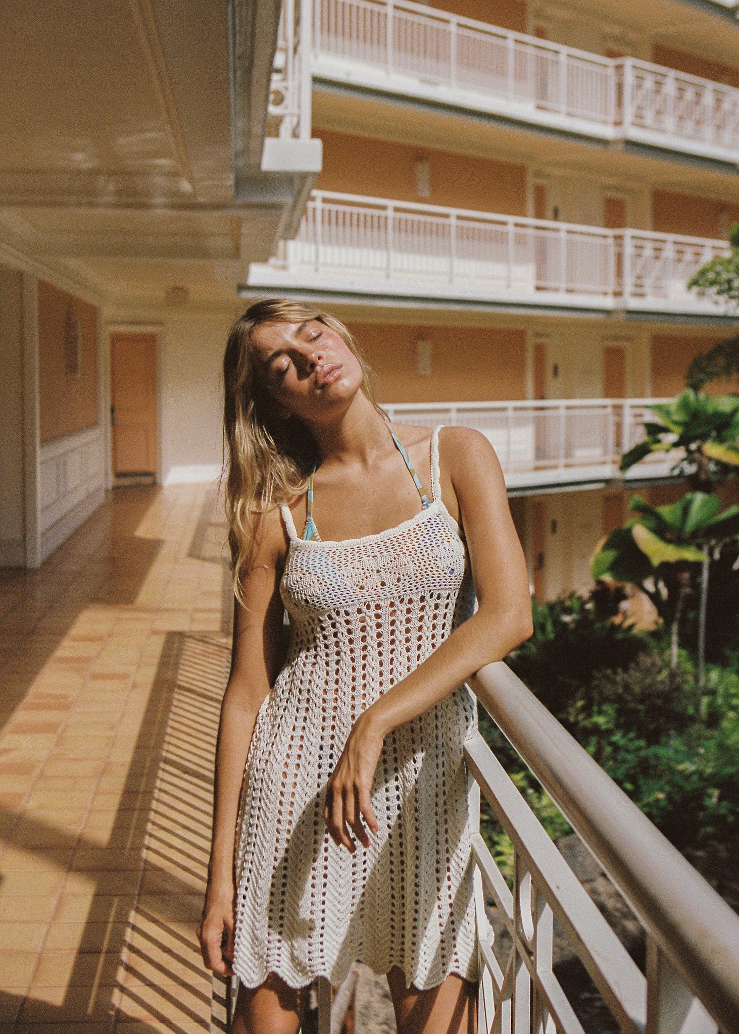 Maya Knit Singlet Crochet Knit Dress