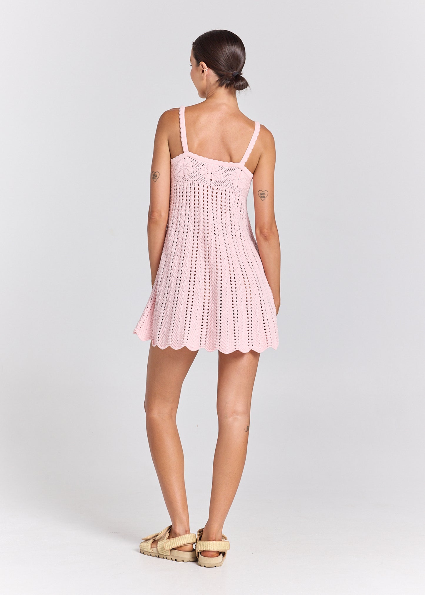 Maya Knit Sunfolk Dress - Pink