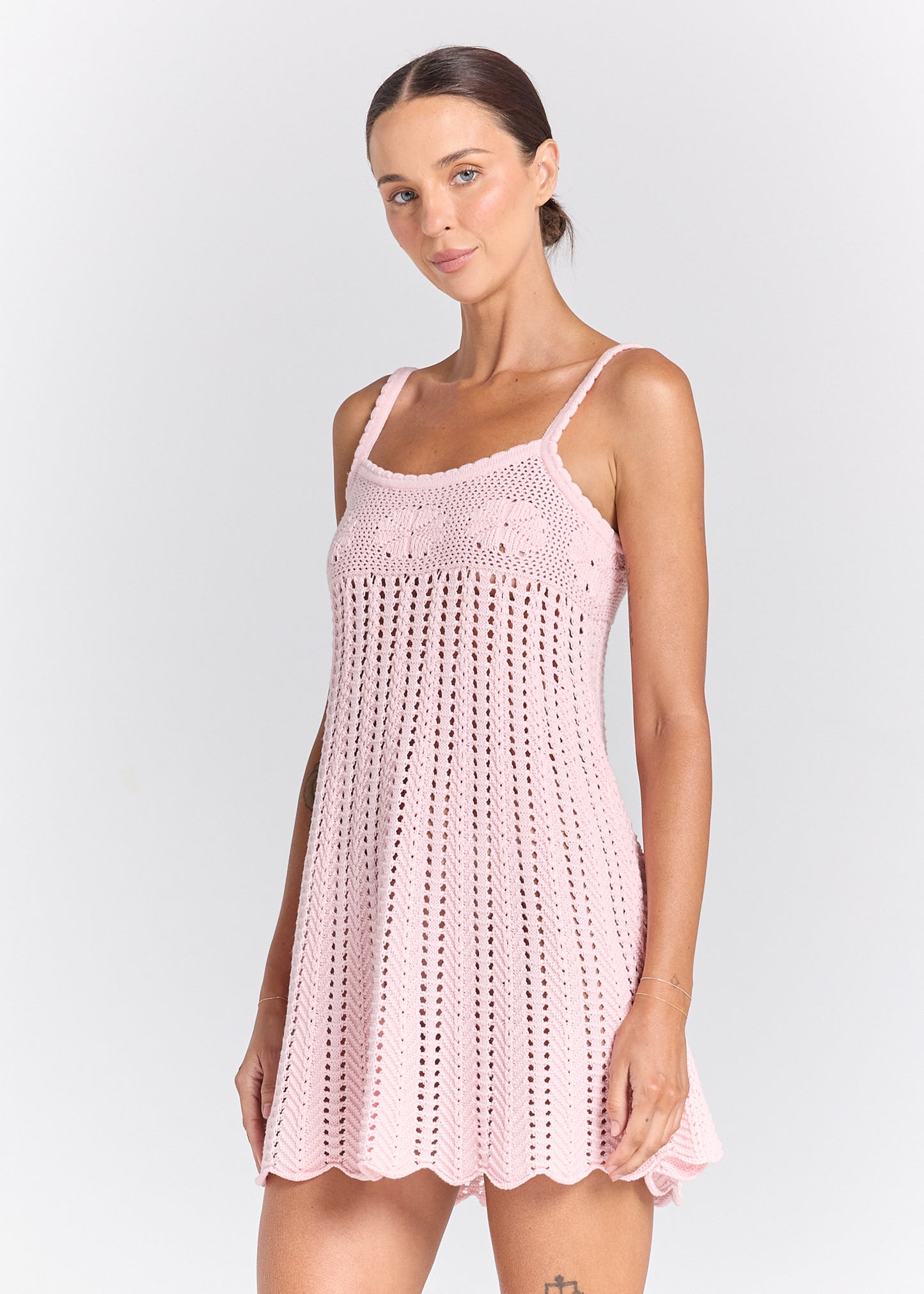 Maya Knit Sunfolk Dress - Pink