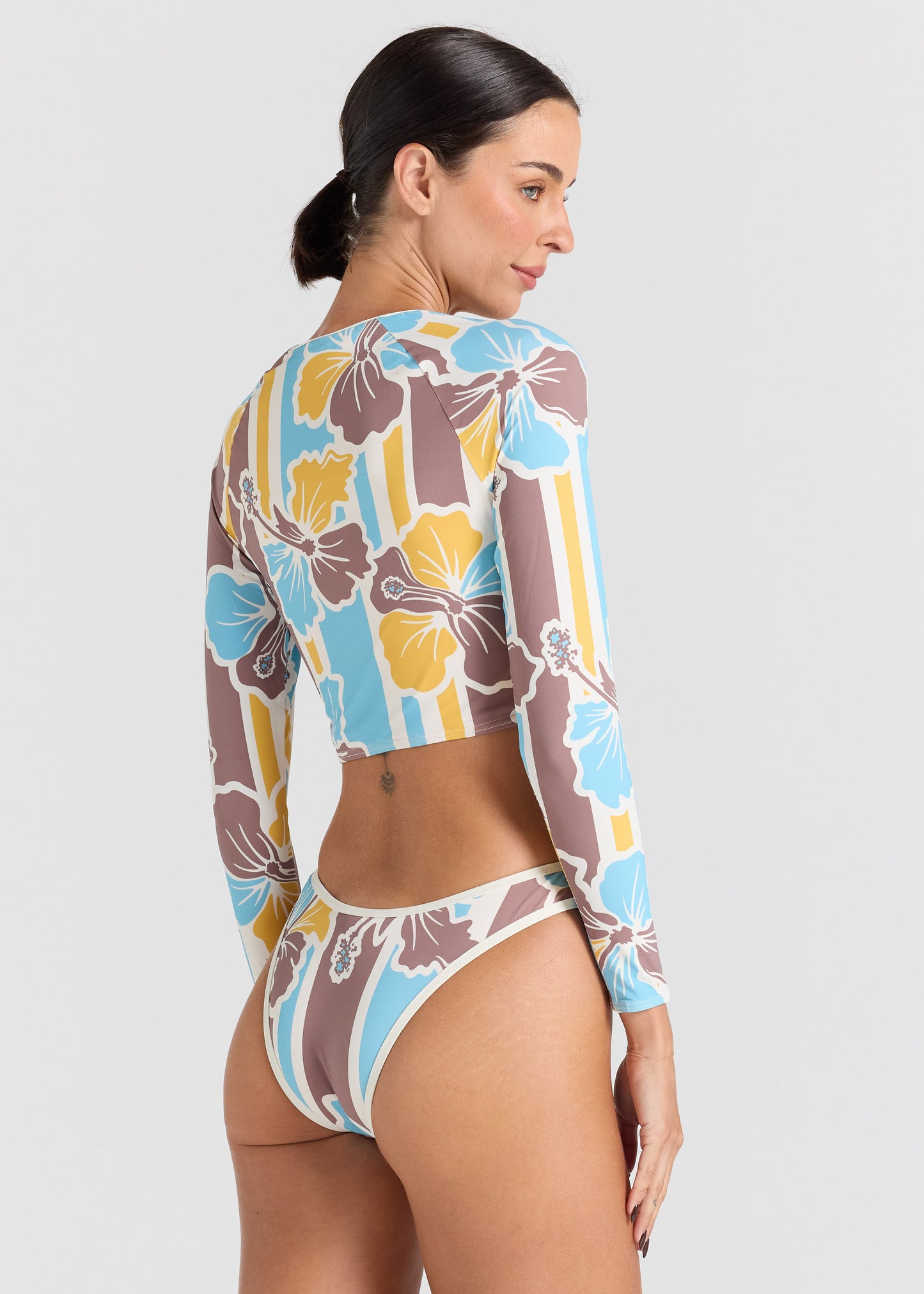 Northshore Long Sleeve Surf Top - Hibiscus