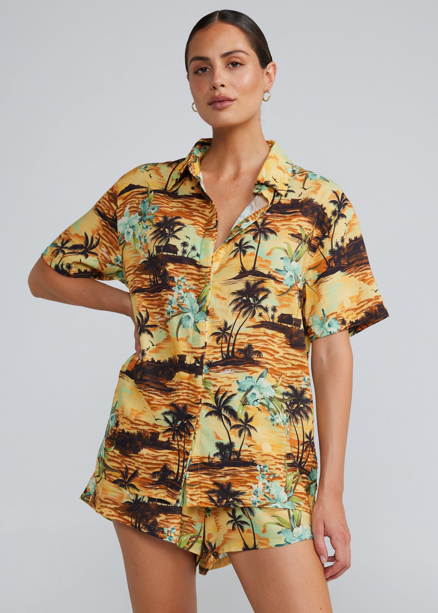 Palm Beach Slim Shirt - Sunset