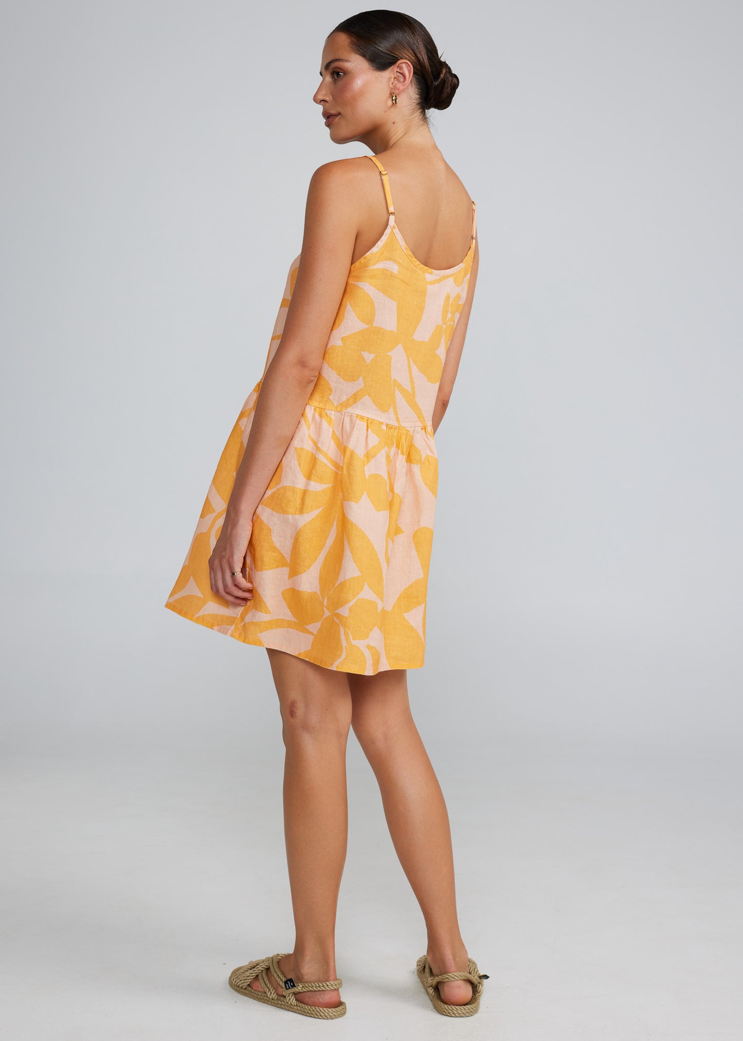 Islander Slip Babydoll Dress - Peach