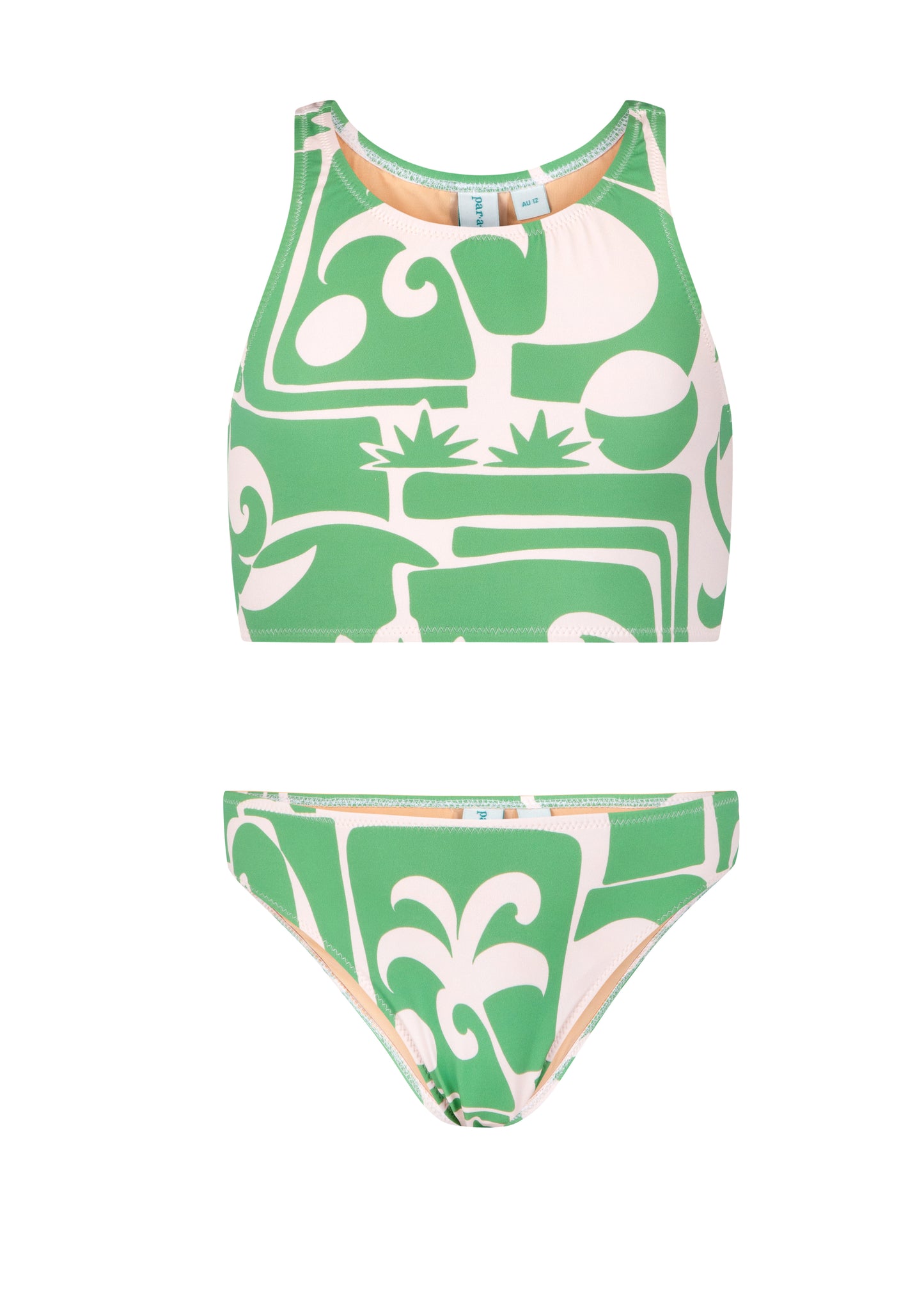 Girls Pacifica Crop Bikini - Palm