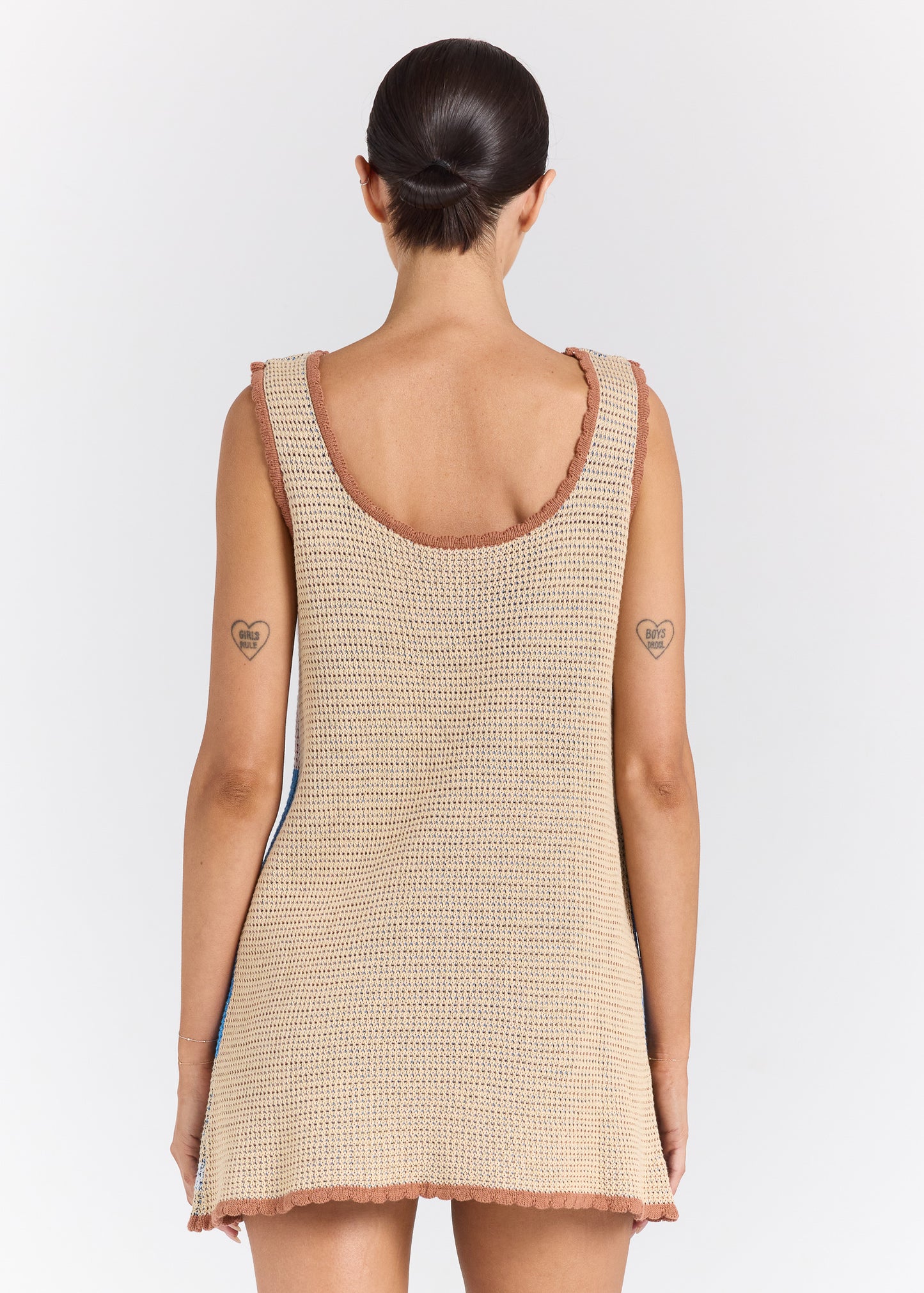 Palm Beach U Crochet Knit Dress - Sunset