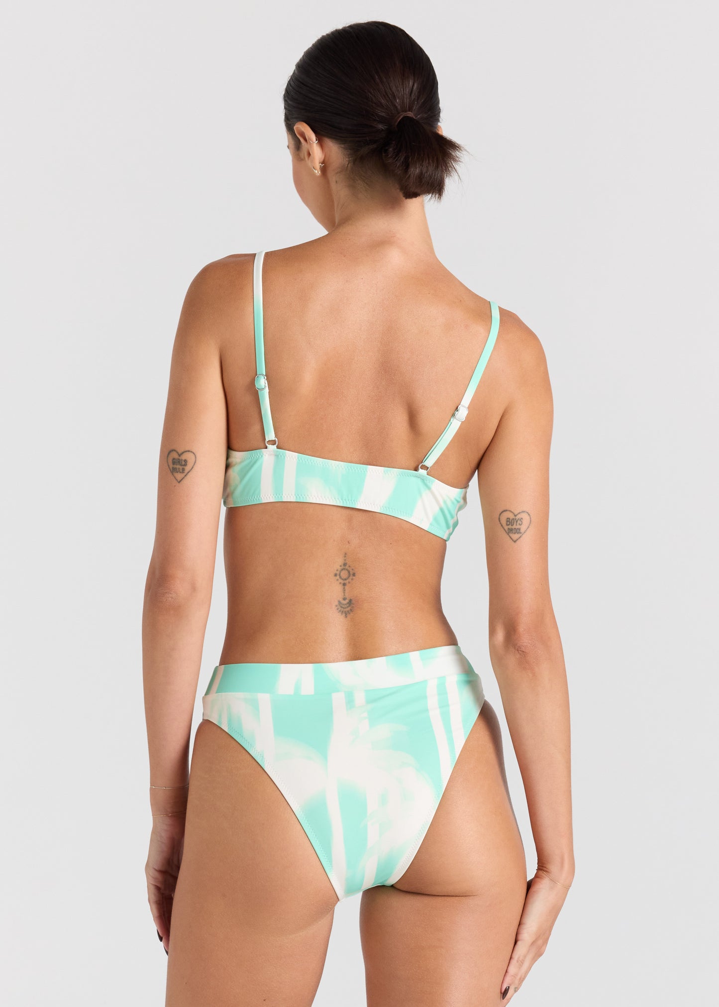 Palms Scoop Bralette Bikini Top - Mint
