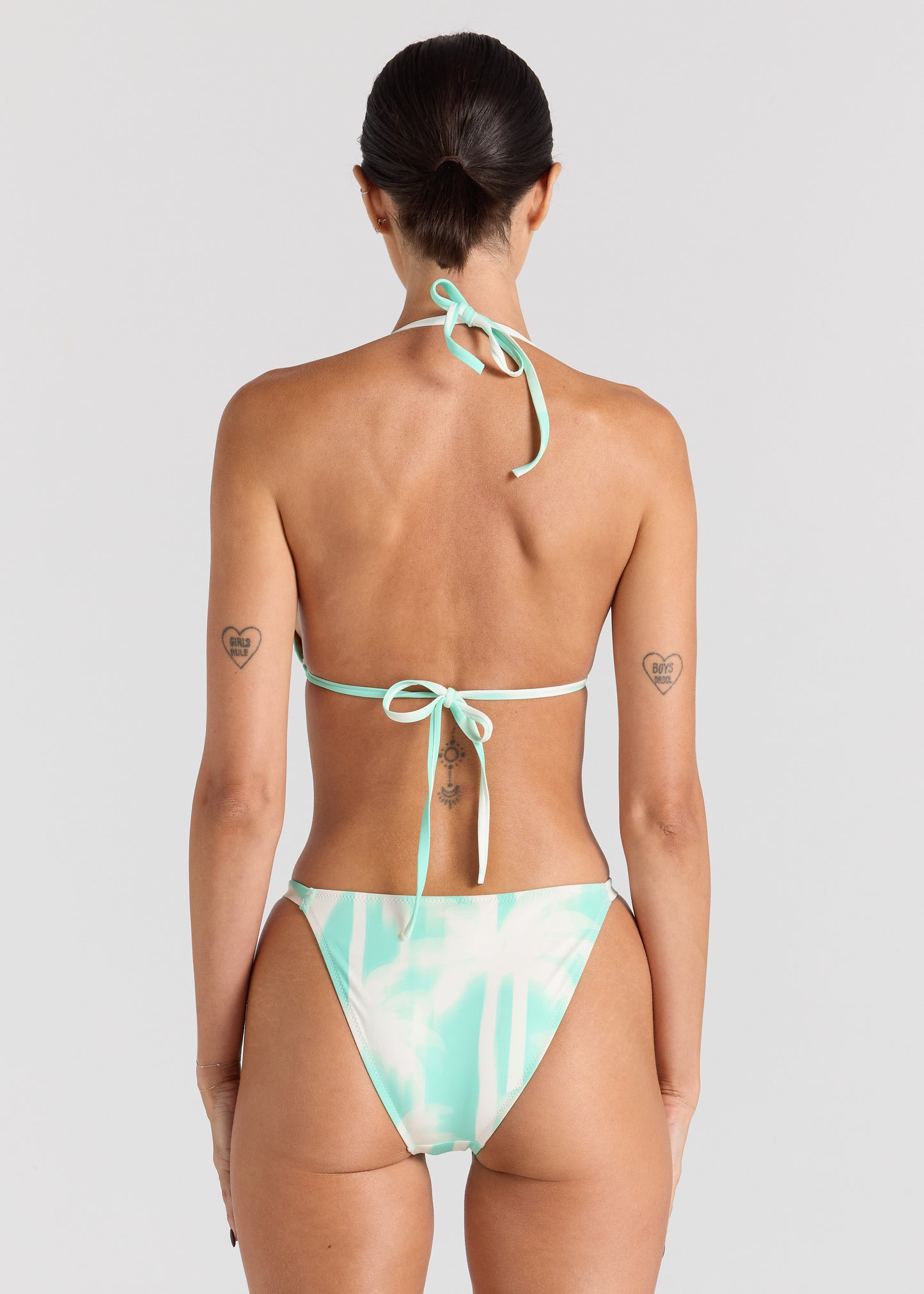 Palms Side Bind Bikini Bottom - Mint