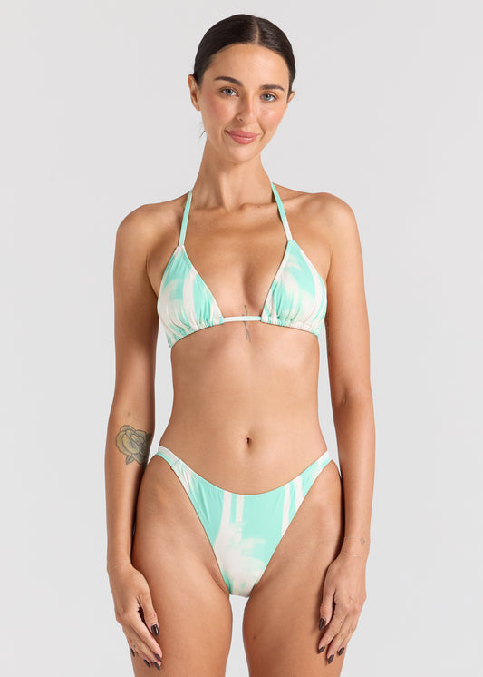 Palms String Tie Bikini Top - Mint