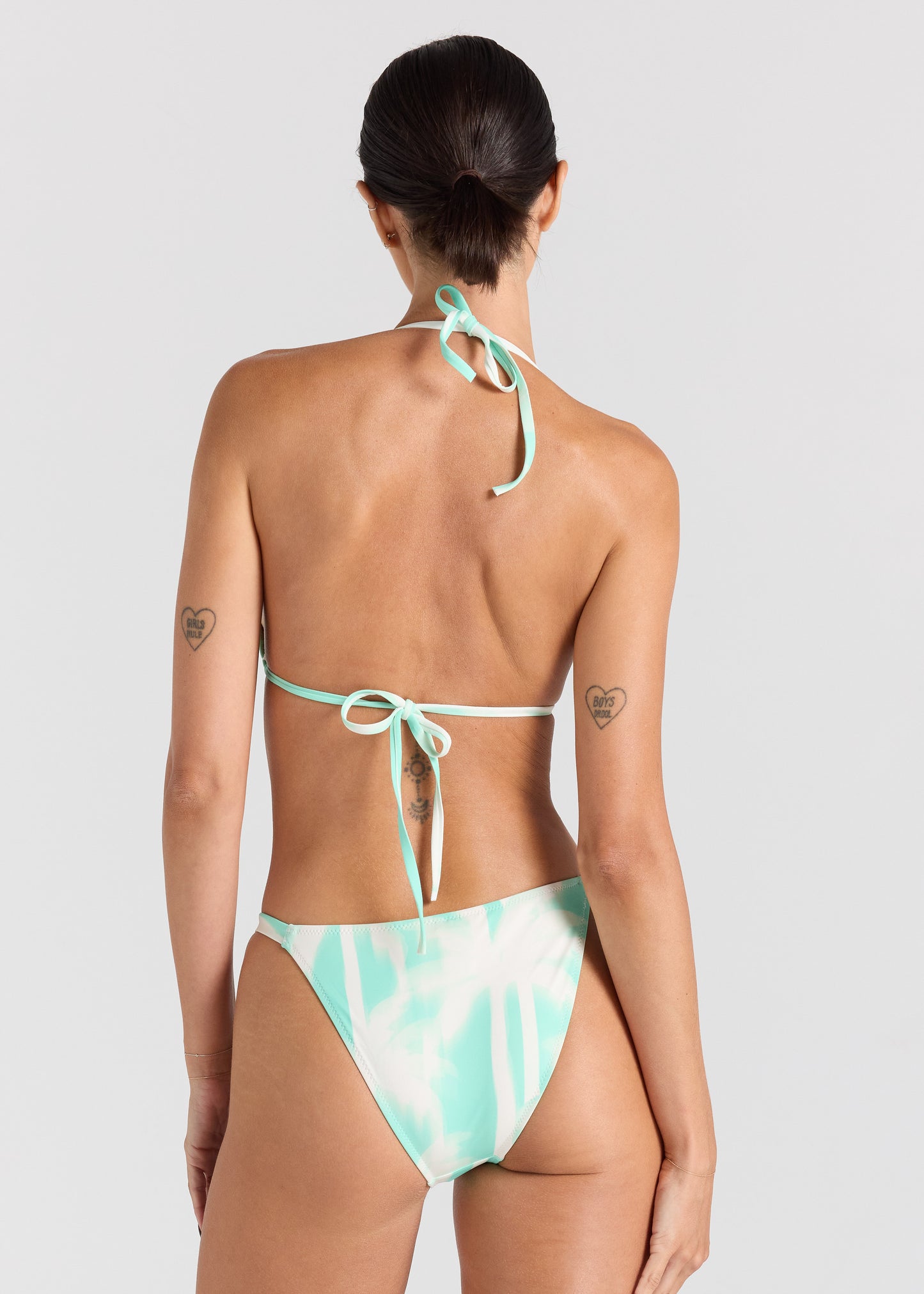 Palms String Tie Bikini Top - Mint