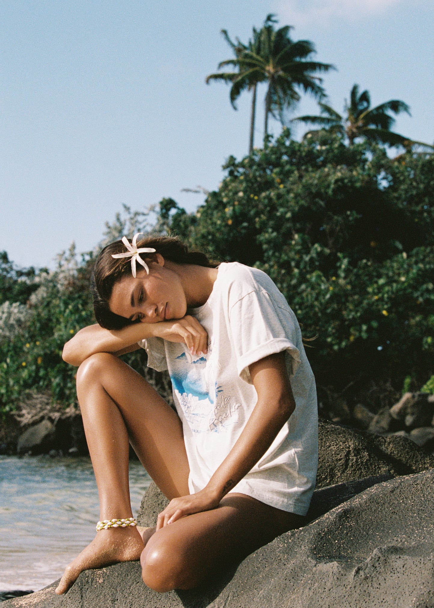 Paradise Tee - Silver Marle