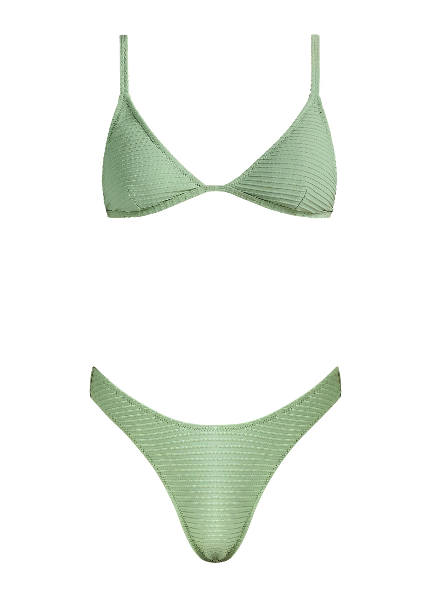 Poolside High Cut Cheeky Bikini Bottom - Palm