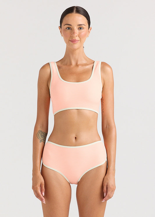 Poolside Crop Bikini Top - Mimosa