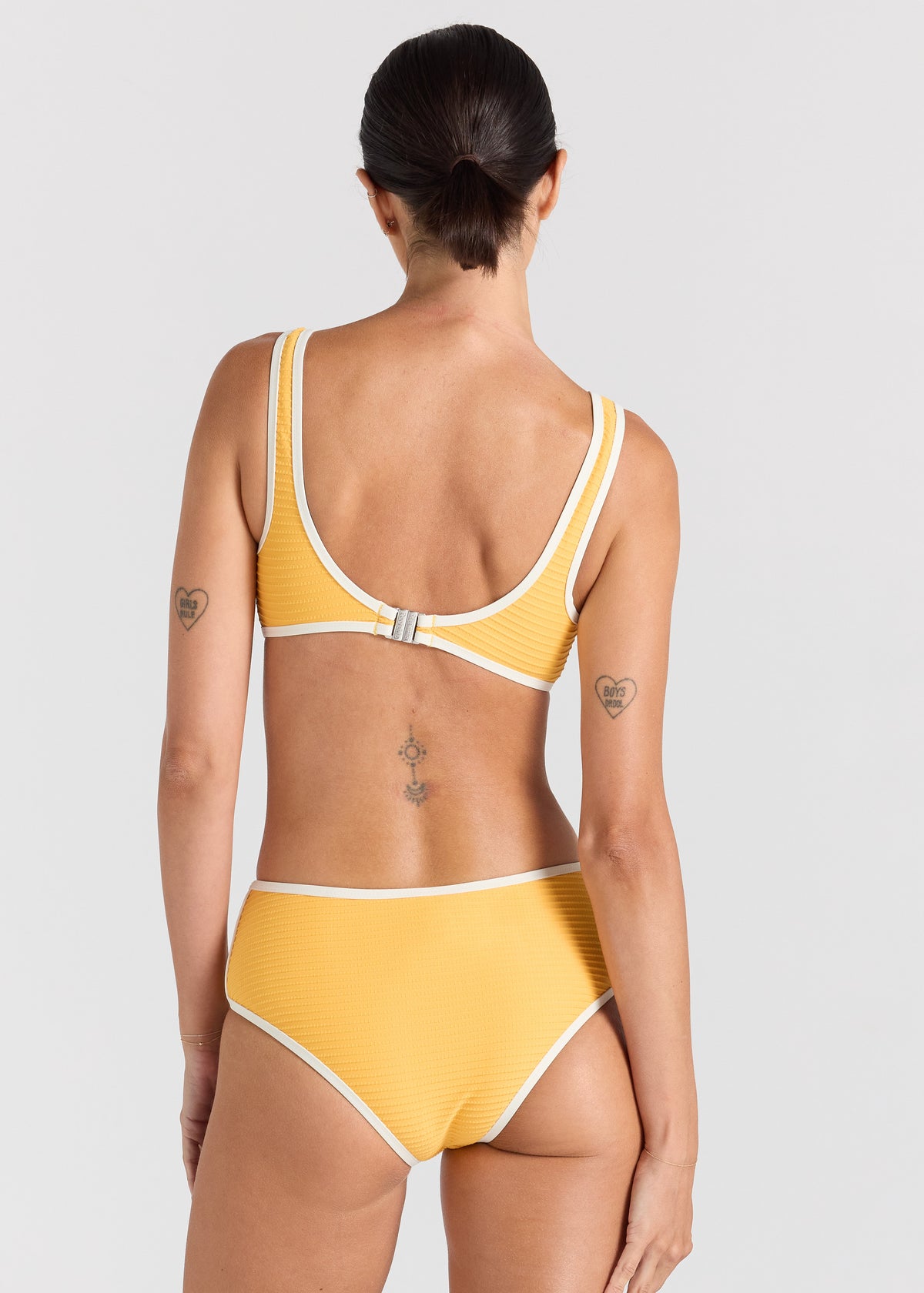 Poolside Crop Bikini Top - Sunshine
