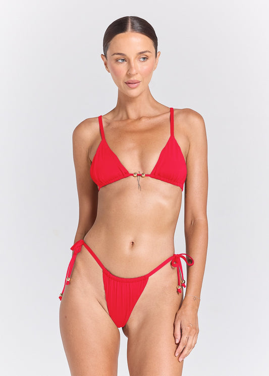 Essentials Beach Bikini Top - Hibiscus