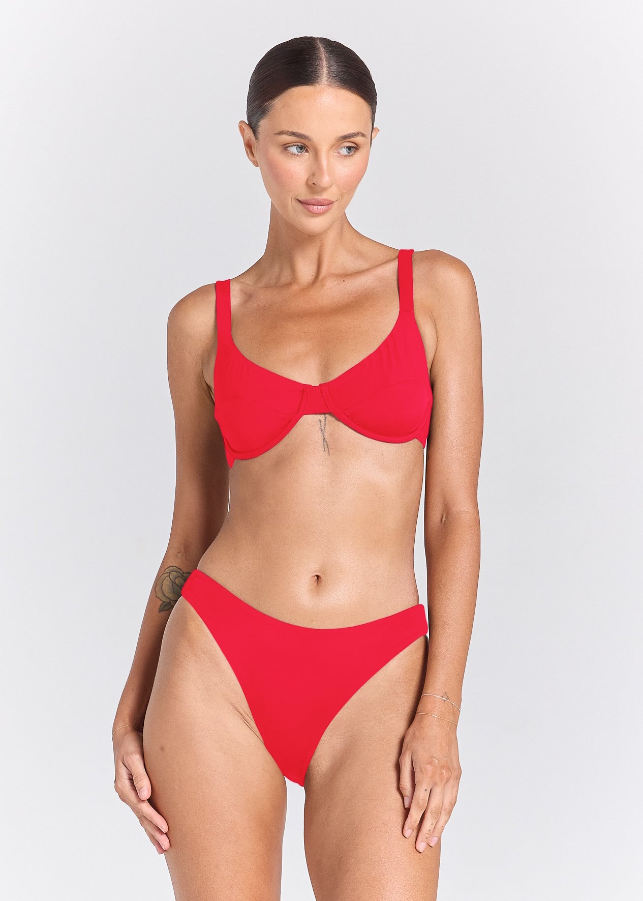 Essentials Tropics Bikini Top - Hibiscus