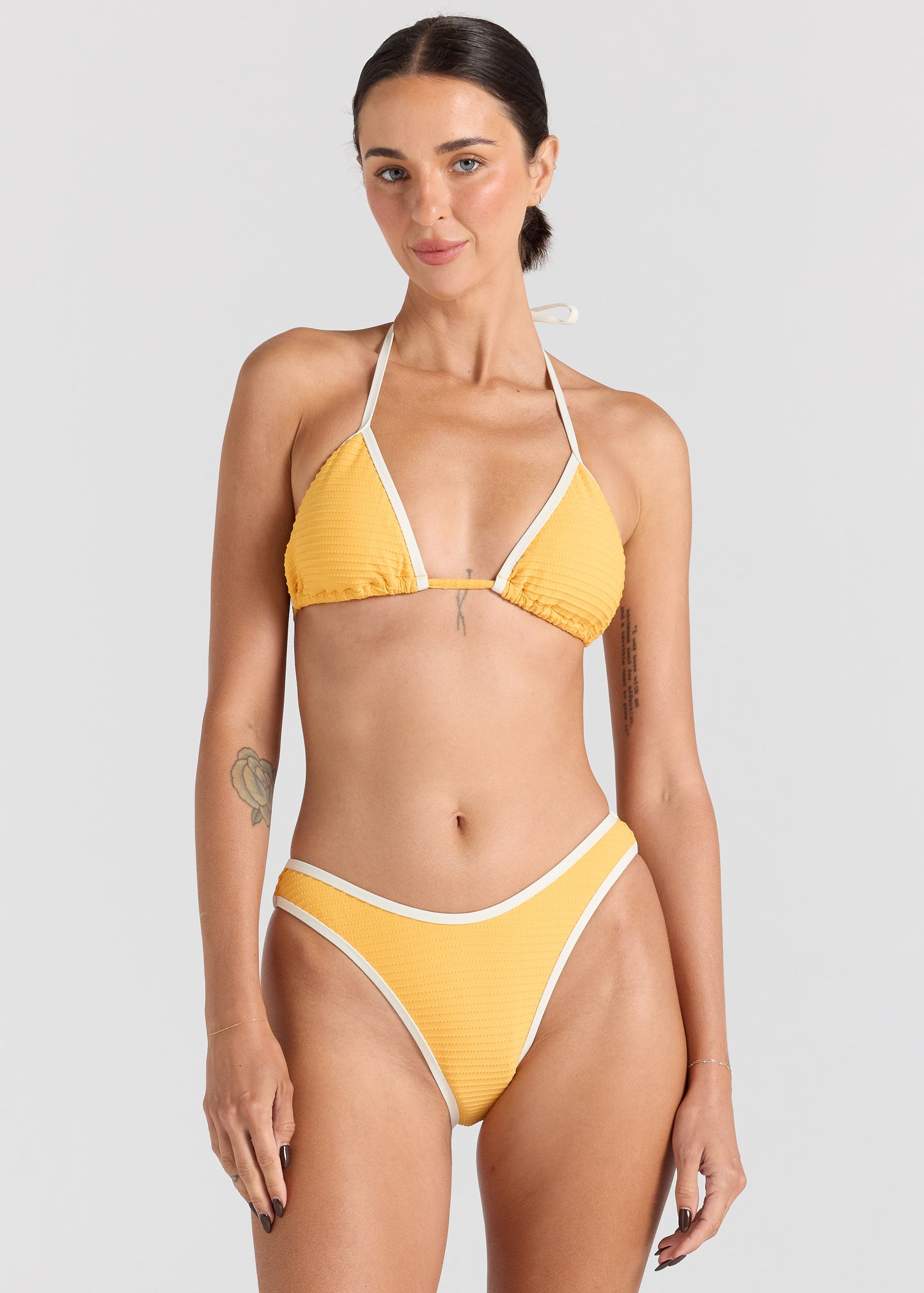 Poolside String Tie Bikini Top - Sunshine