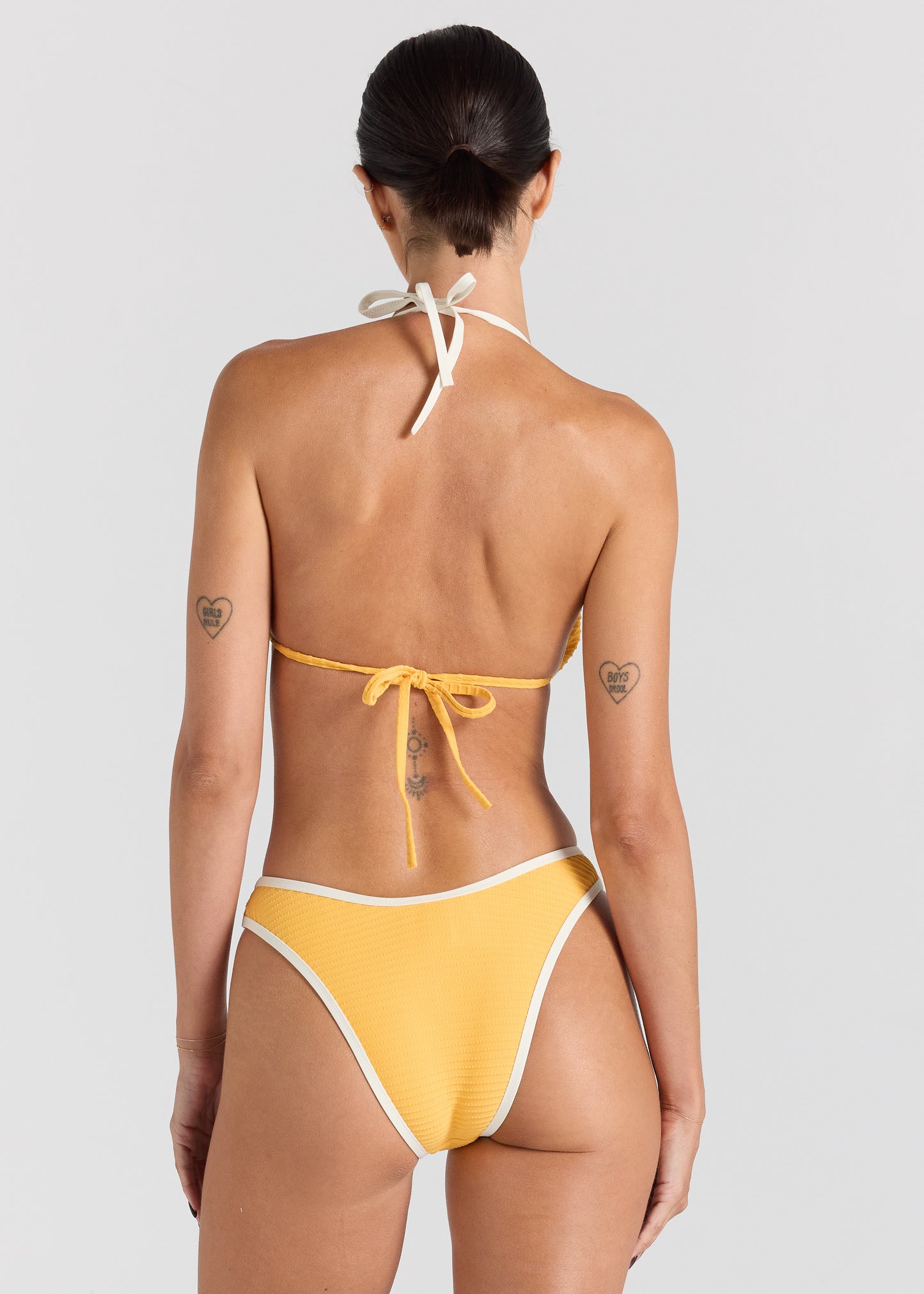 Poolside String Tie Bikini Top - Sunshine