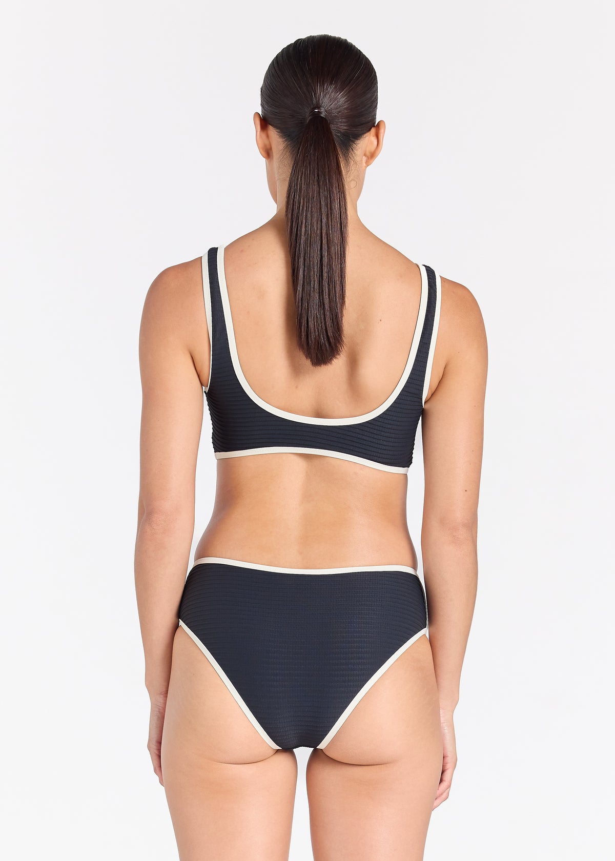 Poolside Surf Bikini Top - Black