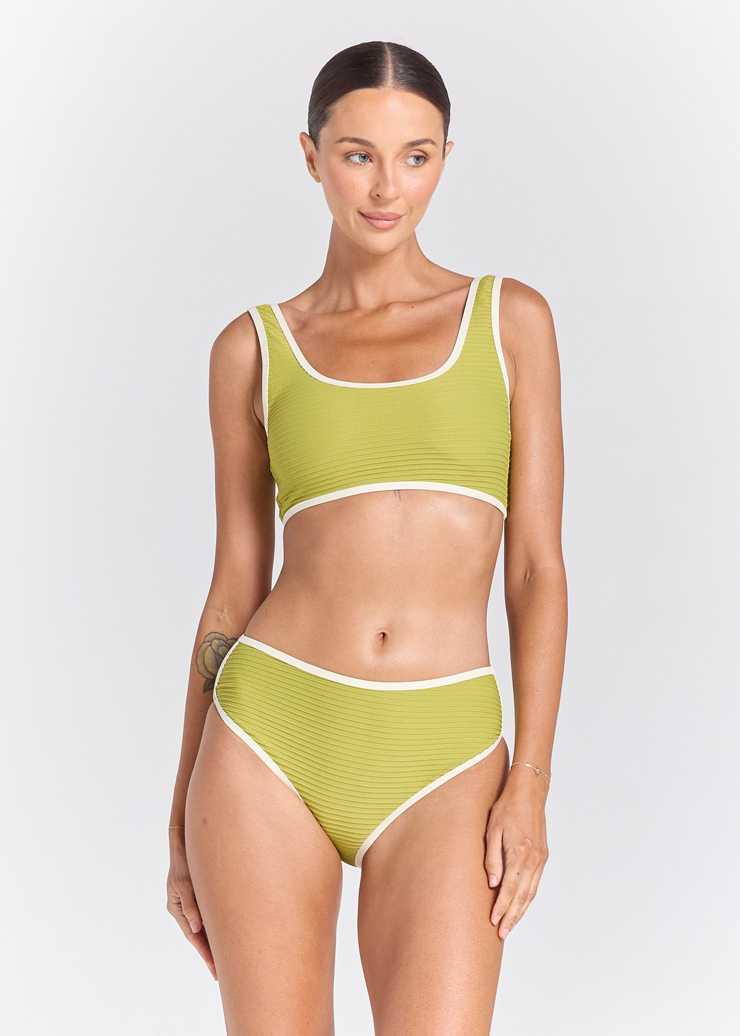 Poolside Surf Bikini Top - Matcha