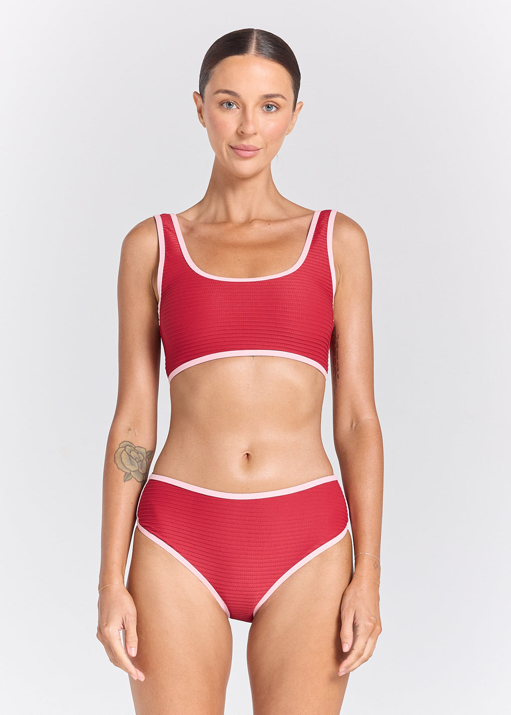Poolside Surf Bikini Top - Ruby