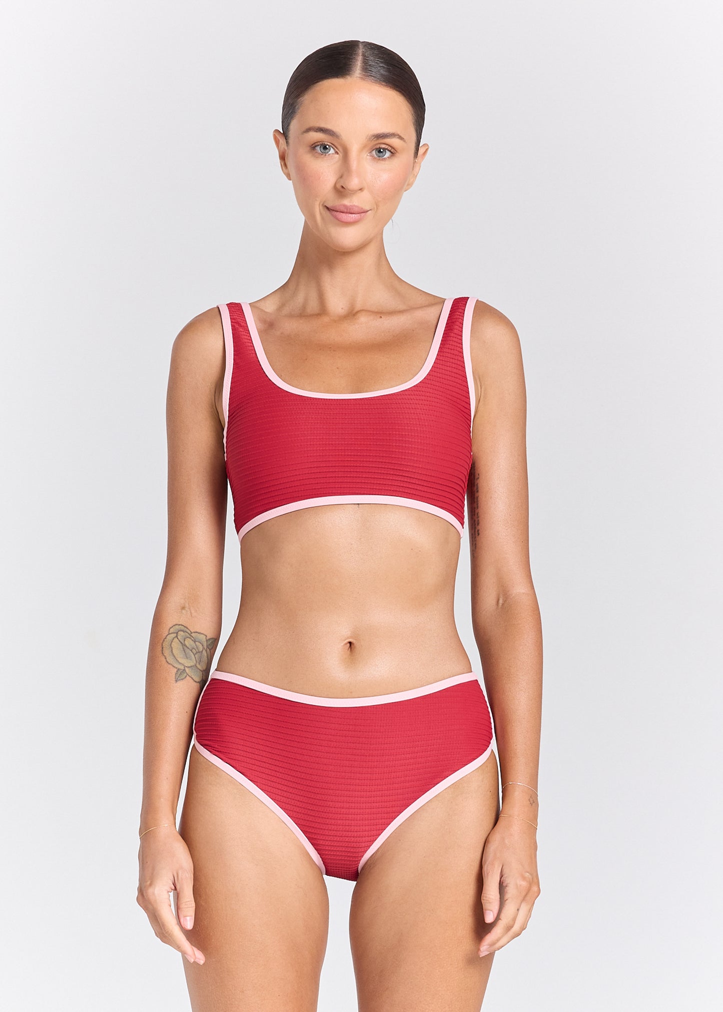 Poolside Surf Bikini Top - Ruby