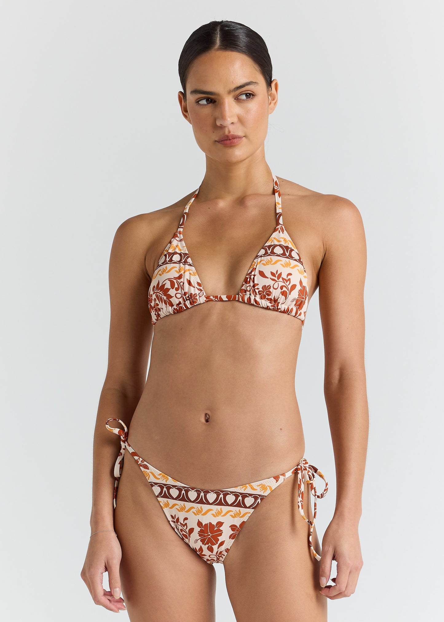 Samoa High String Tie Bikini Bottom - Seashell