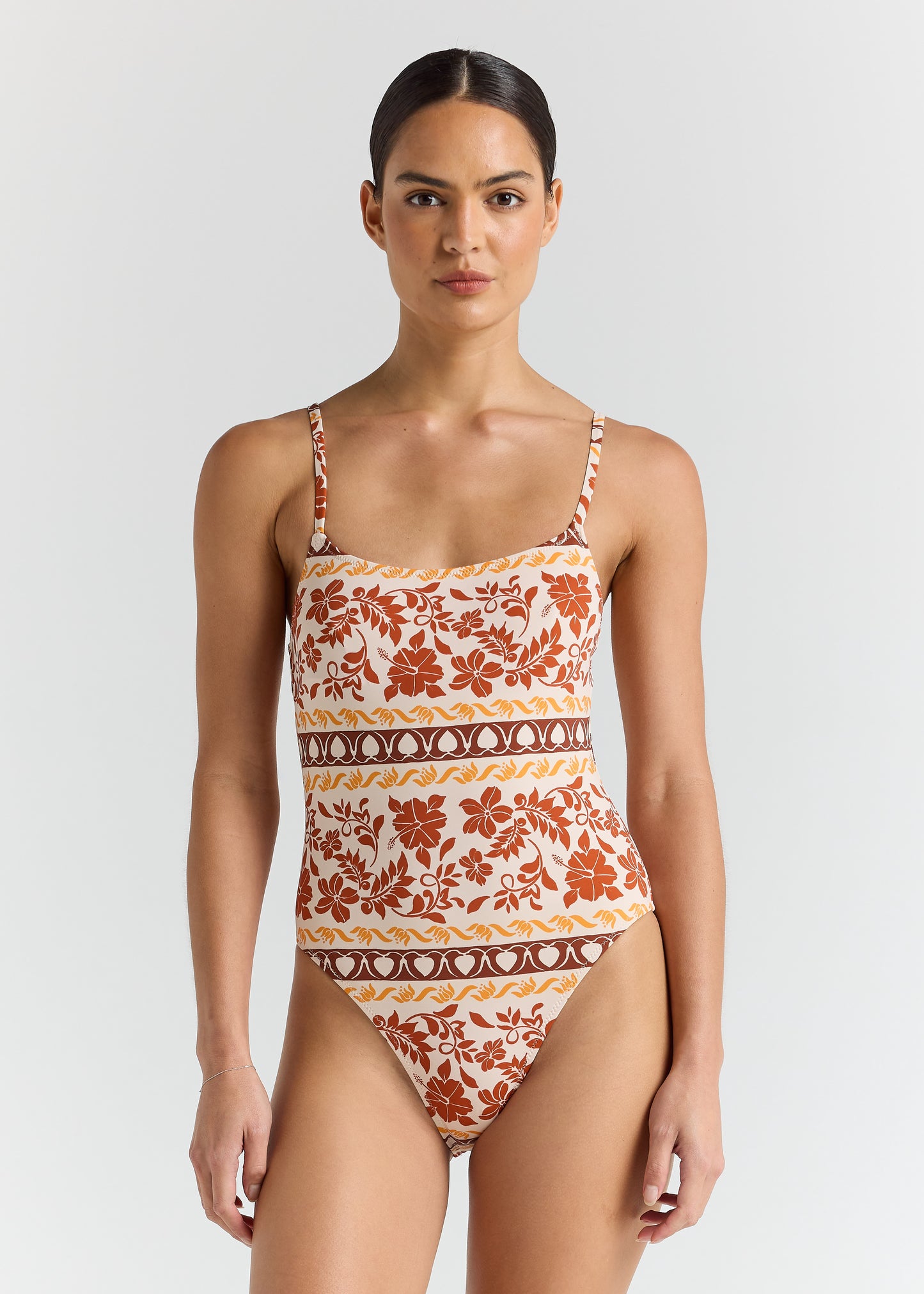 Samoa Singlet One Piece Swimsuit - Seashell