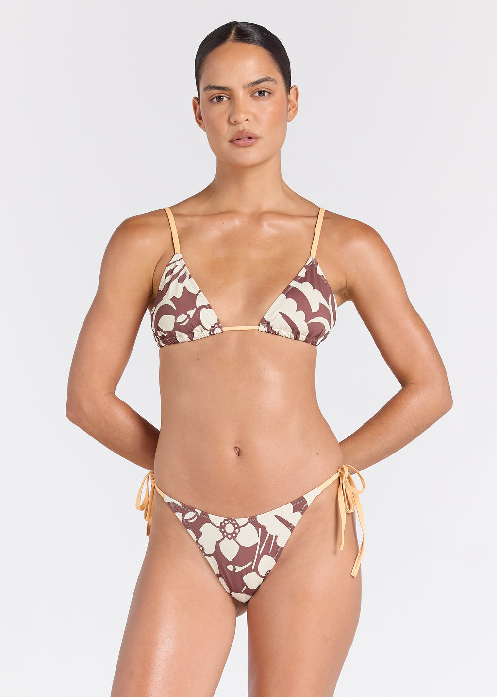 Sardinia Holiday Bikini Bottom - Cocoa
