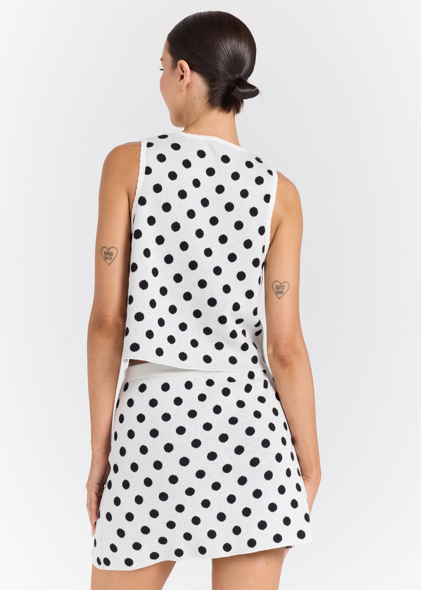 Seaside Knit Mini Skirt - Vanilla