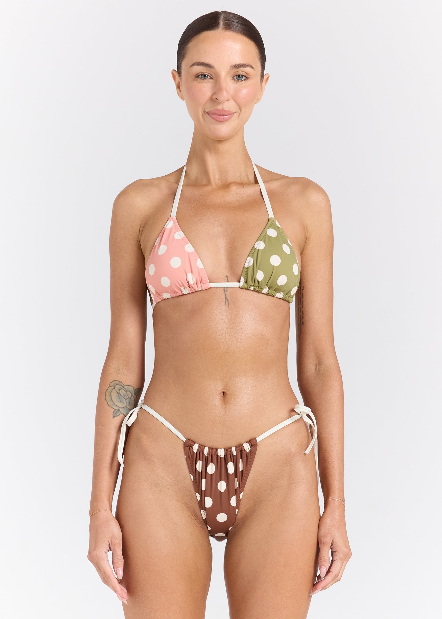 Seaside String Tie Bikini Top - Cedar
