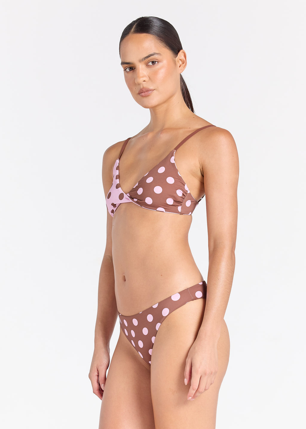 Seaside Tiki Bikini Top - Mauve