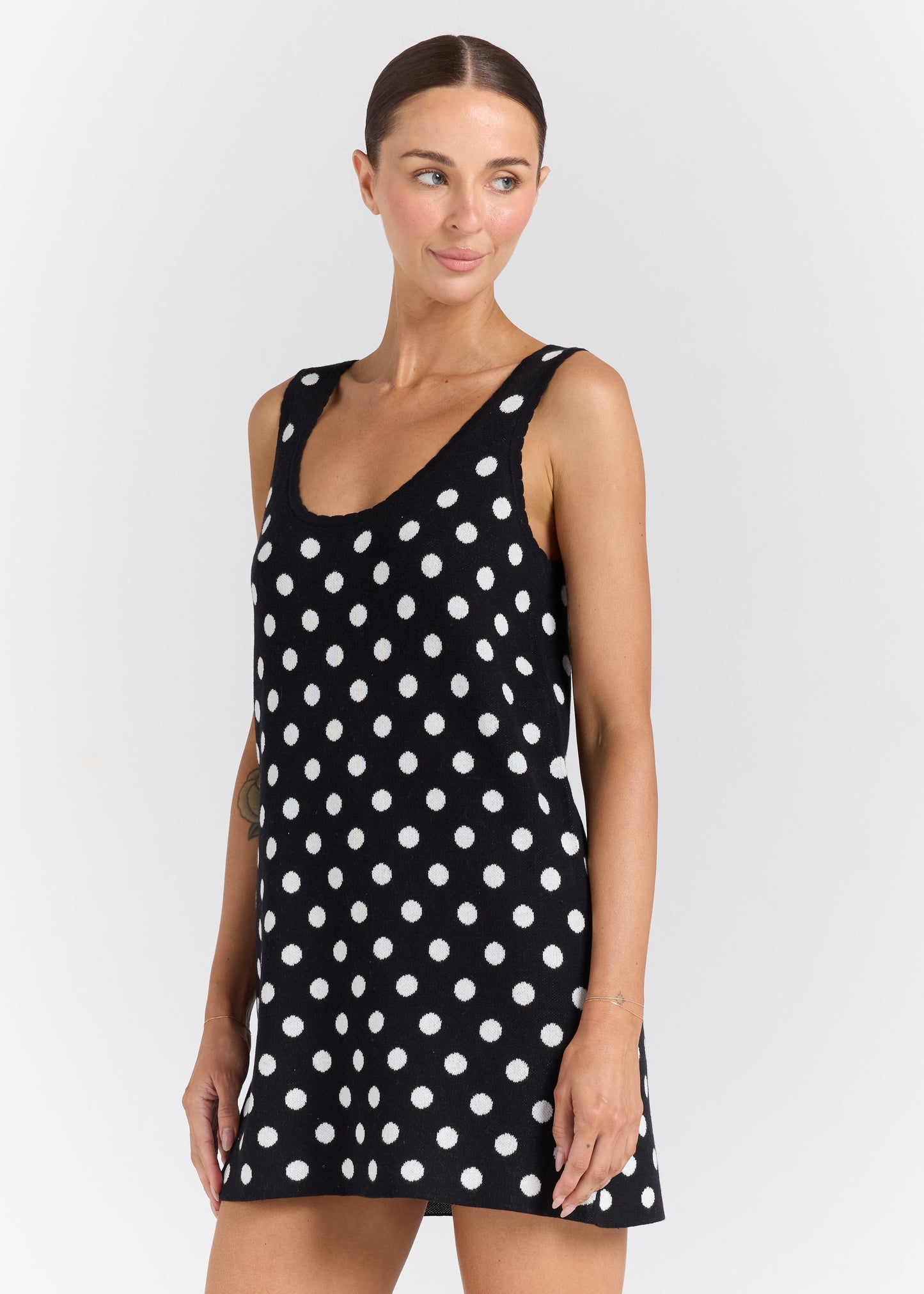 Seaside U Knit Dress - Black