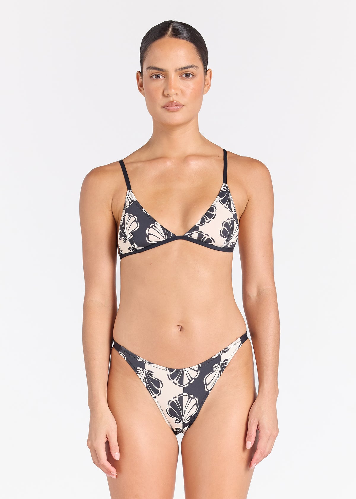 Shelborne Aloha Bikini Bottom - Black Sand