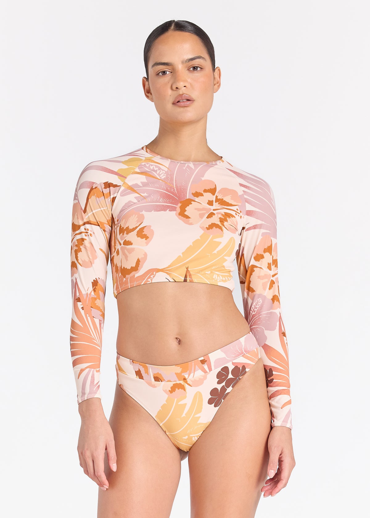 Solara Cabana Bikini Bottom - Sunblush