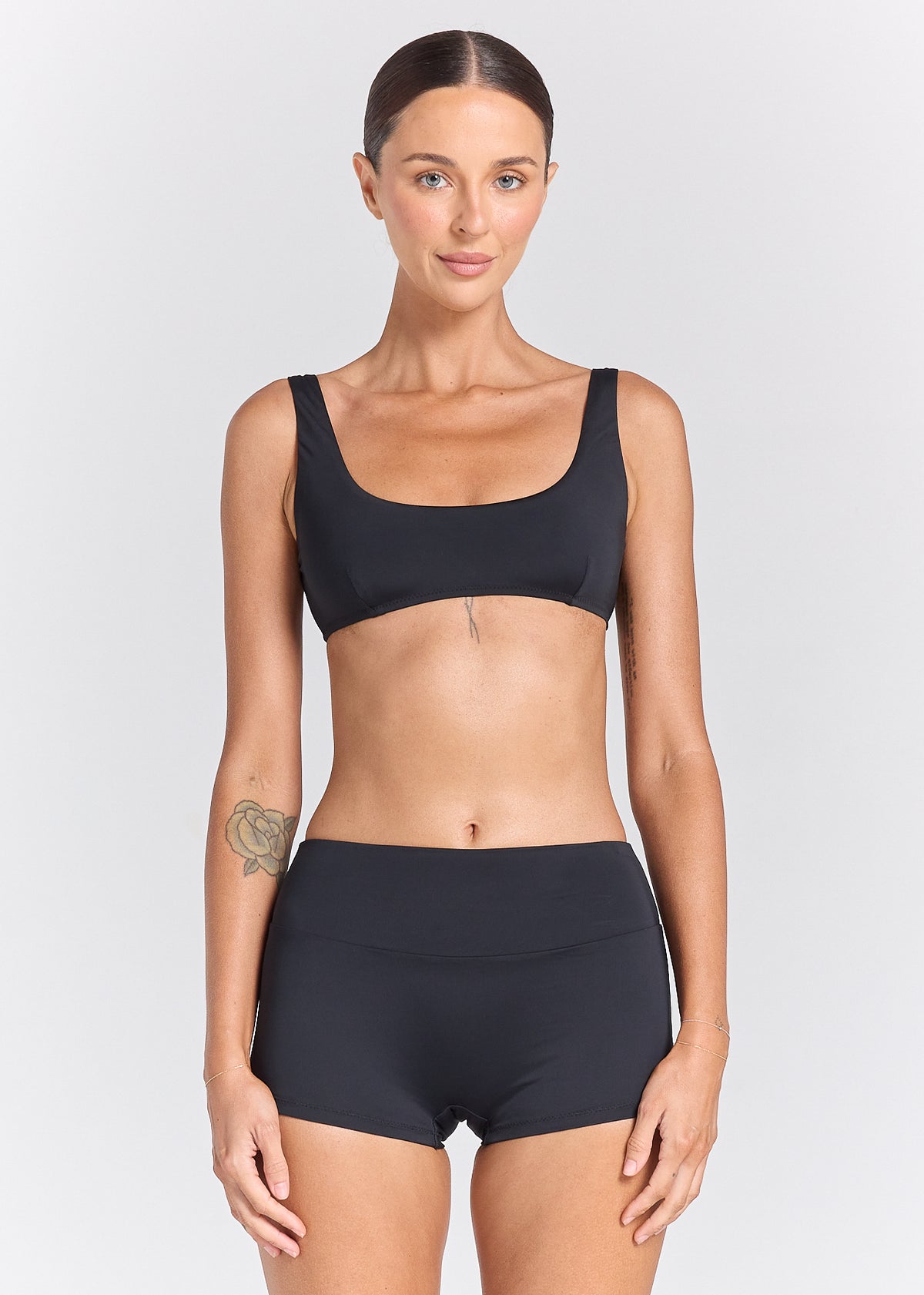 Essentials Surf Bikini Bottom - Black Sand