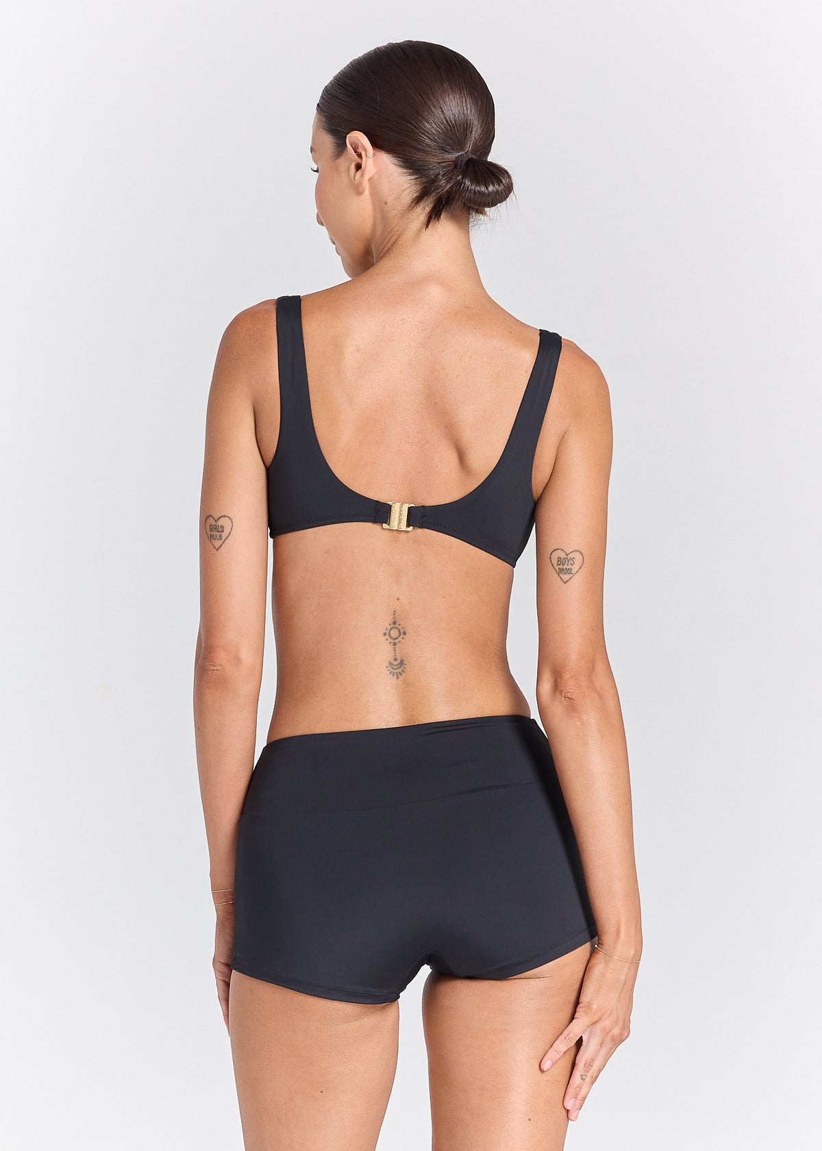 Essentials Surf Bikini Bottom - Black Sand