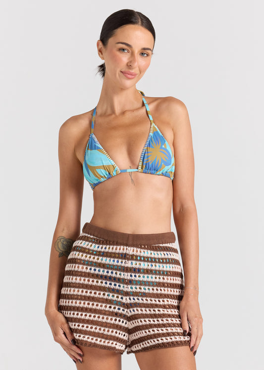 Sorrento Knit Crochet Short - Coco