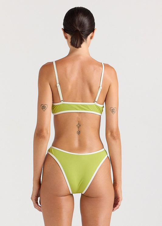Splice High Cut Cheeky Bikini Bottom - Margarita