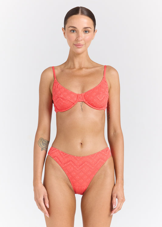 Sundream Underwire Bikini Top - Hibiscus
