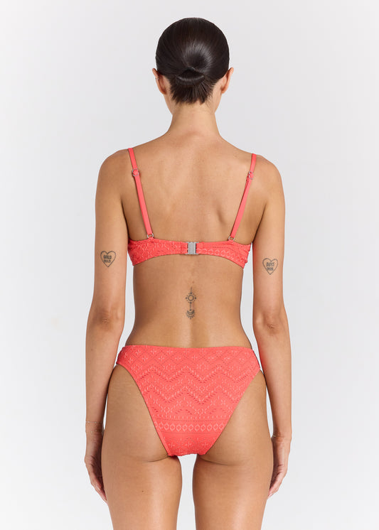 Sundream Basic Bikini Bottom - Hibiscus