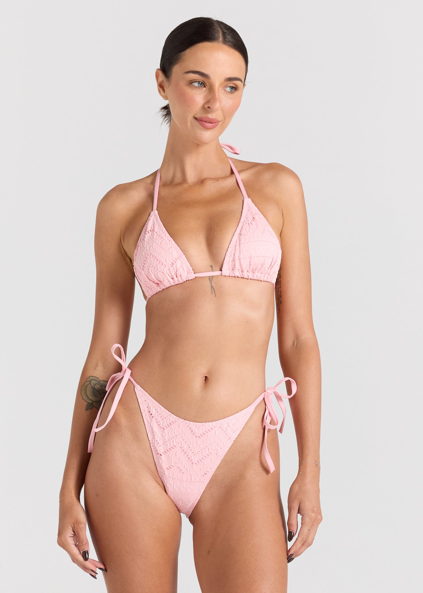 Sundream High String Tie Bikini Bottom - Musk