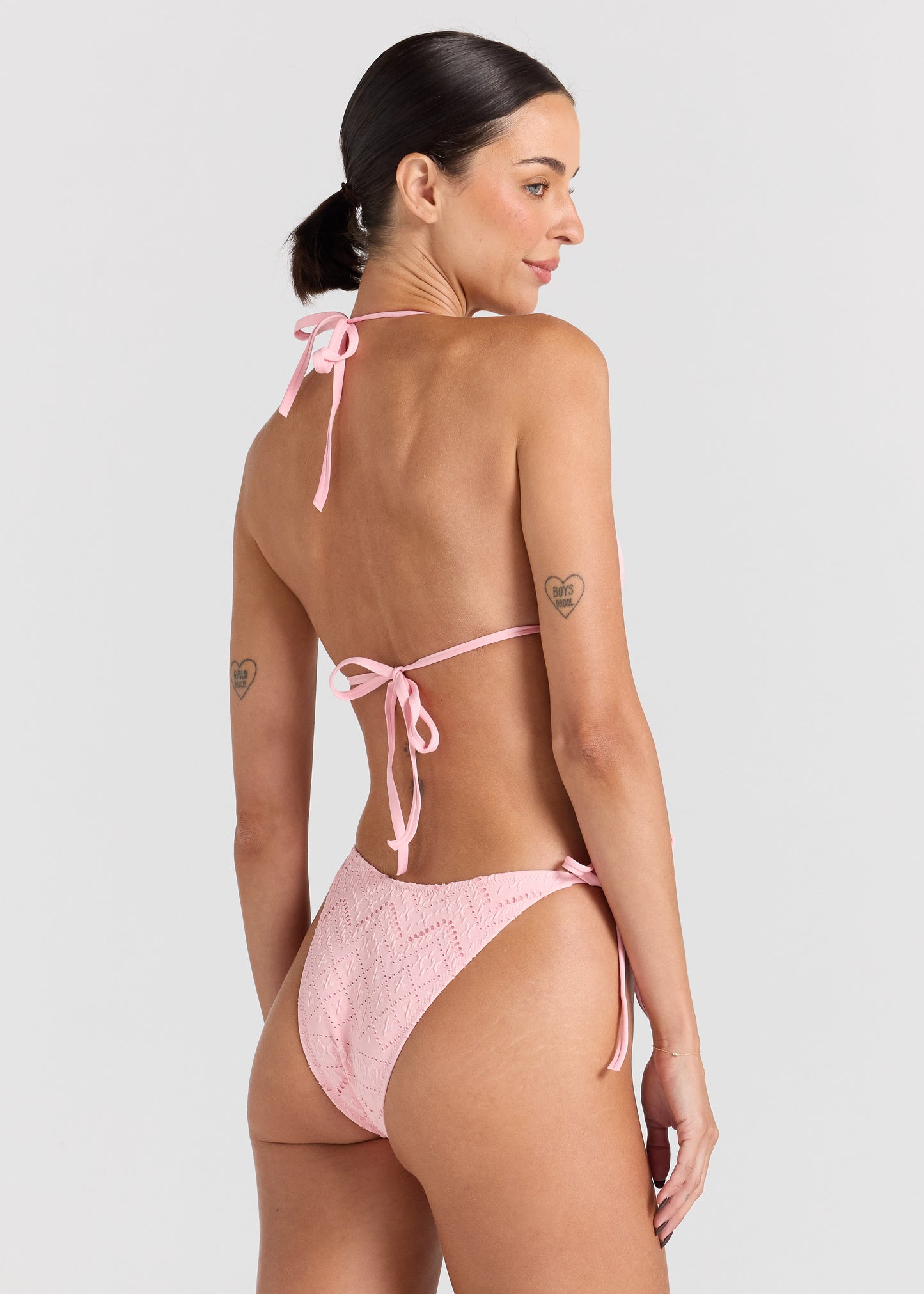 Sundream High String Tie Bikini Bottom - Musk