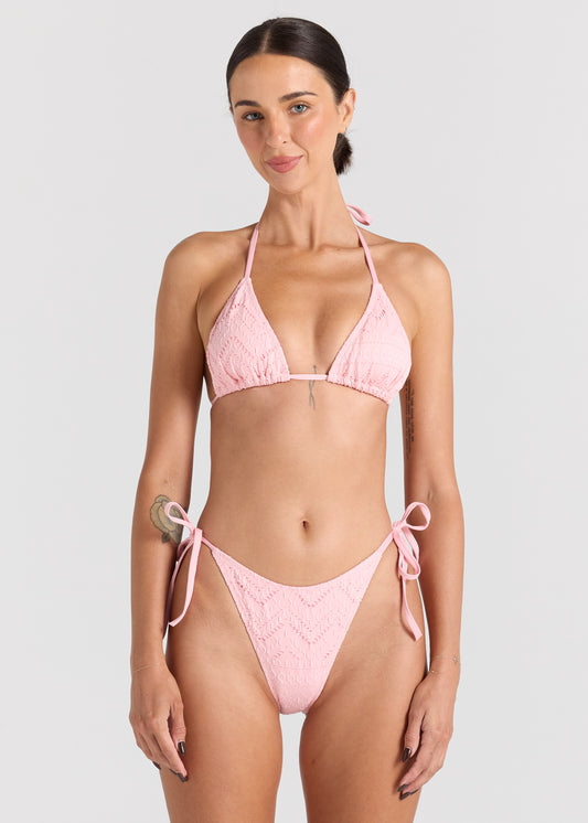 Sundream String Tie Bikini Top - Musk