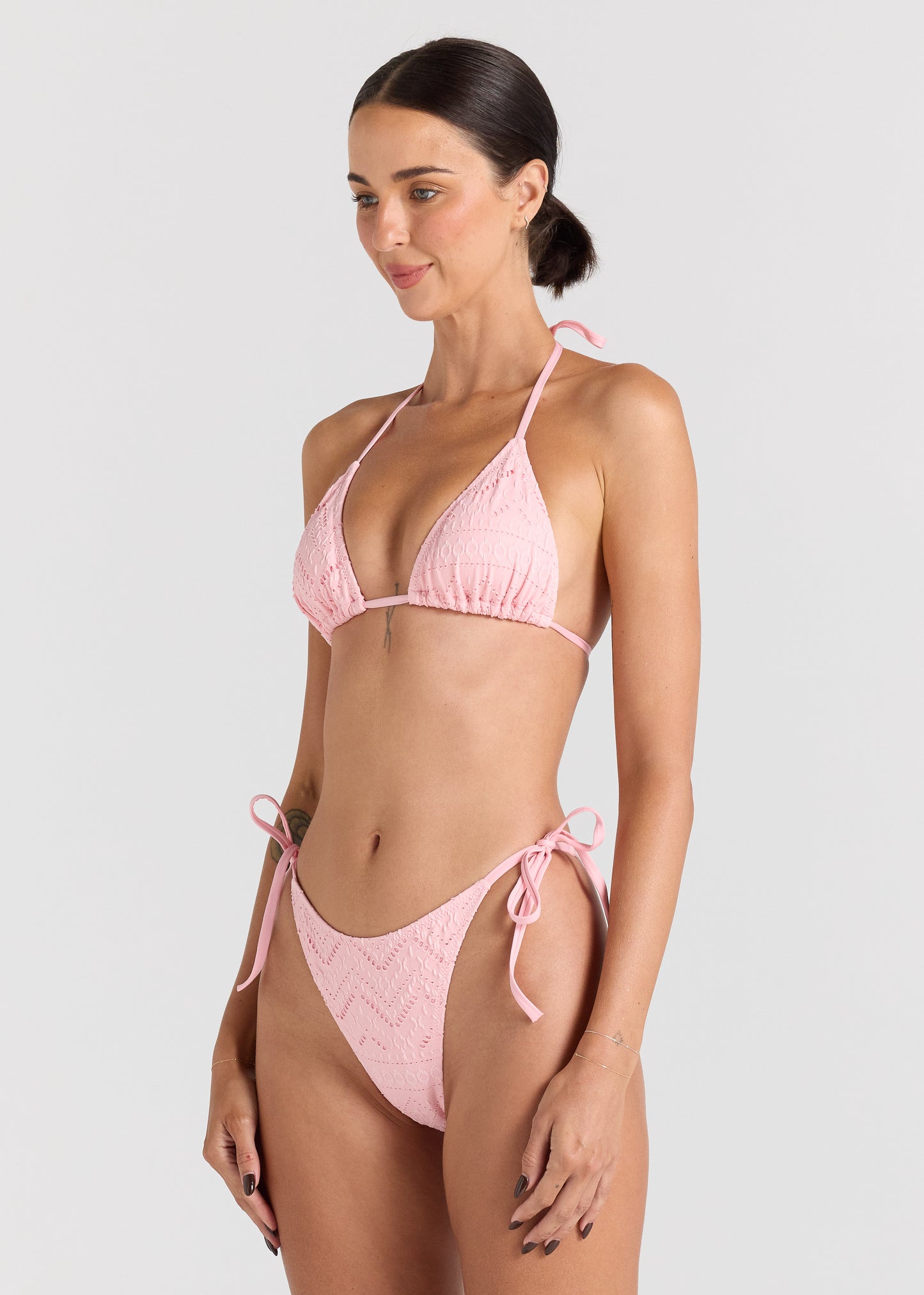 Sundream String Tie Bikini Top - Musk