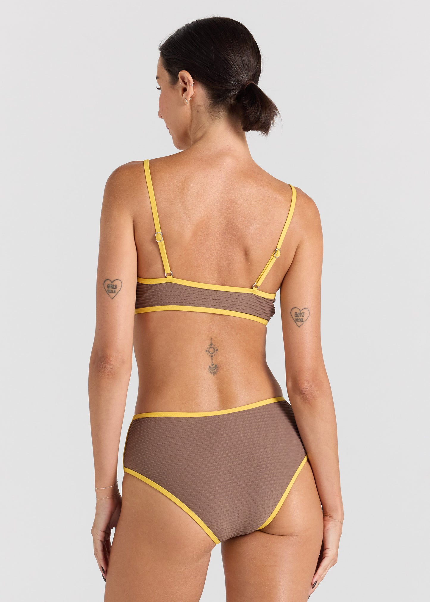 Sunset Scoop Bralette Bikini Top - Chocolate